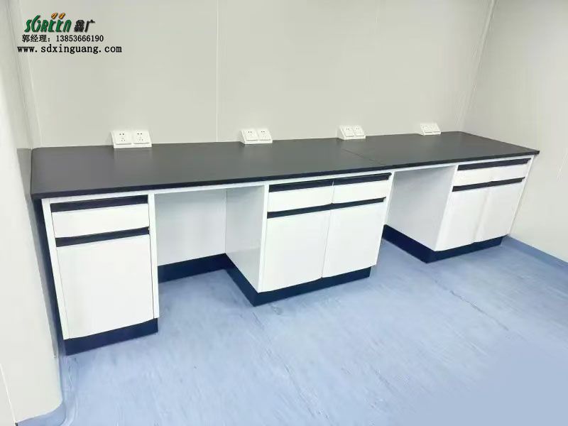 山東實驗臺廠家全鋼實驗臺實驗桌理化板鋼制邊臺